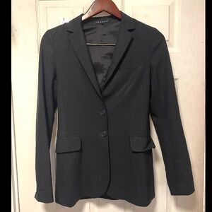 Vintage Theory Wool Blend Size 2 Blazer Lined Made In USA Elbow Patches EUC